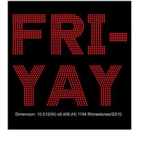 Load image into Gallery viewer, FRI-YAY Rhinestone Template