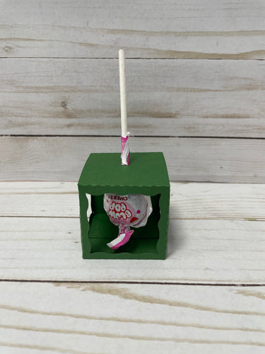 Cake Pop or Lollipop Cube Box Template