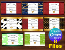 Load image into Gallery viewer, Diploma Chip Bag Template (8 Designs)