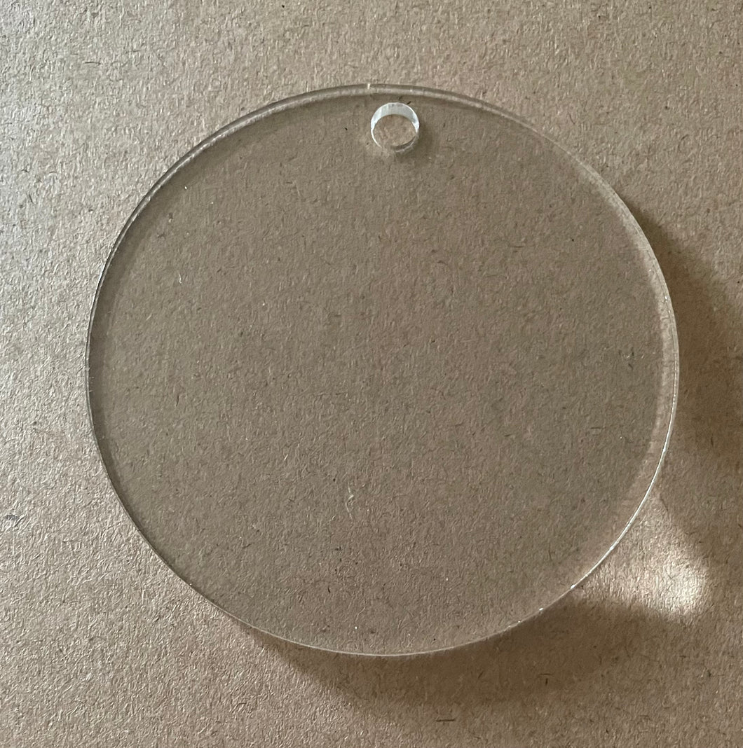 Blank Acrylic Ornament (5pk)