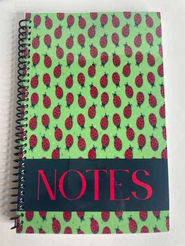 Green Red Ladybug Journal