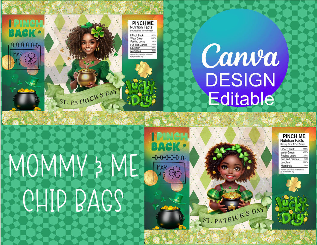 Mommy & Me Chip Bag Template