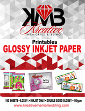 Load image into Gallery viewer, Glossy Party Printable Paper-Inkjet (11x8.25)