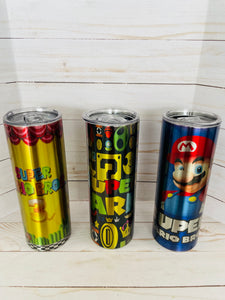 TikTok 20oz Silver Skinny Tumbler Straight-Sublimation Bundle