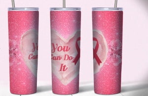 Breast Cancer Sublimation Tumbler Designs