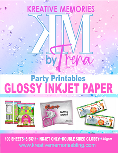 Glossy Party Printable Paper-Inkjet