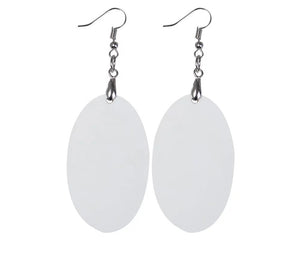 Sublimation MDF Earrings-Oval