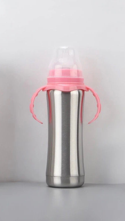 8oz Baby Bottle with Clear Cap