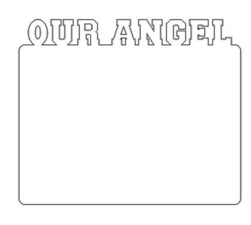 Sublimation MDF Frame-Our Angel