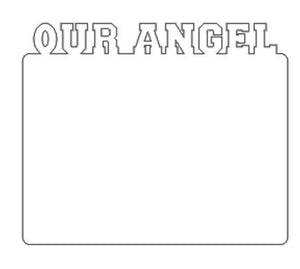 Sublimation MDF Frame-Our Angel