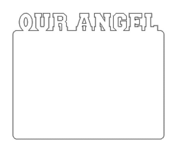Sublimation MDF Frame-Our Angel
