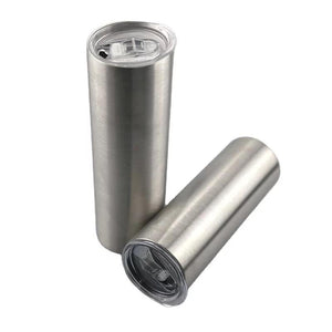 Case of 20oz Skinny Tumbler Straight-Sublimation Silver
