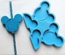 Load image into Gallery viewer, Mickey Balloon Head Straw Topper Mold