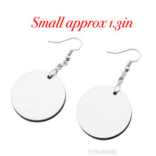 Load image into Gallery viewer, Sublimation MDF Earrings-Round Small